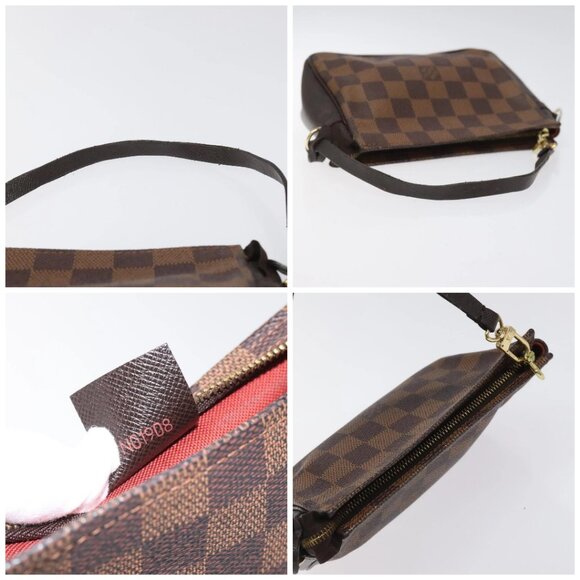 LOUIS VUITTON Damier Ebene Trousse makeup Pouch N51982 LV Auth - Picture 16 of 16